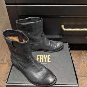 Frye Anna Short Black Boots, Booties, Ankle boots
